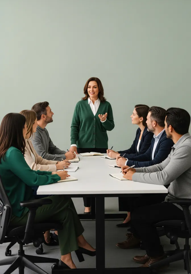 Sessão de coaching entre mentor e cliente